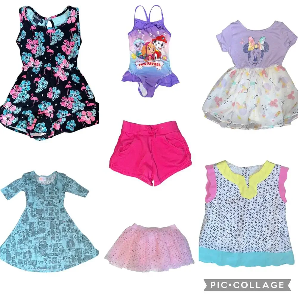 Girls 2T Clothes Huge Summer Bundle Lot Mickey Minnie Disney Romper Outfit